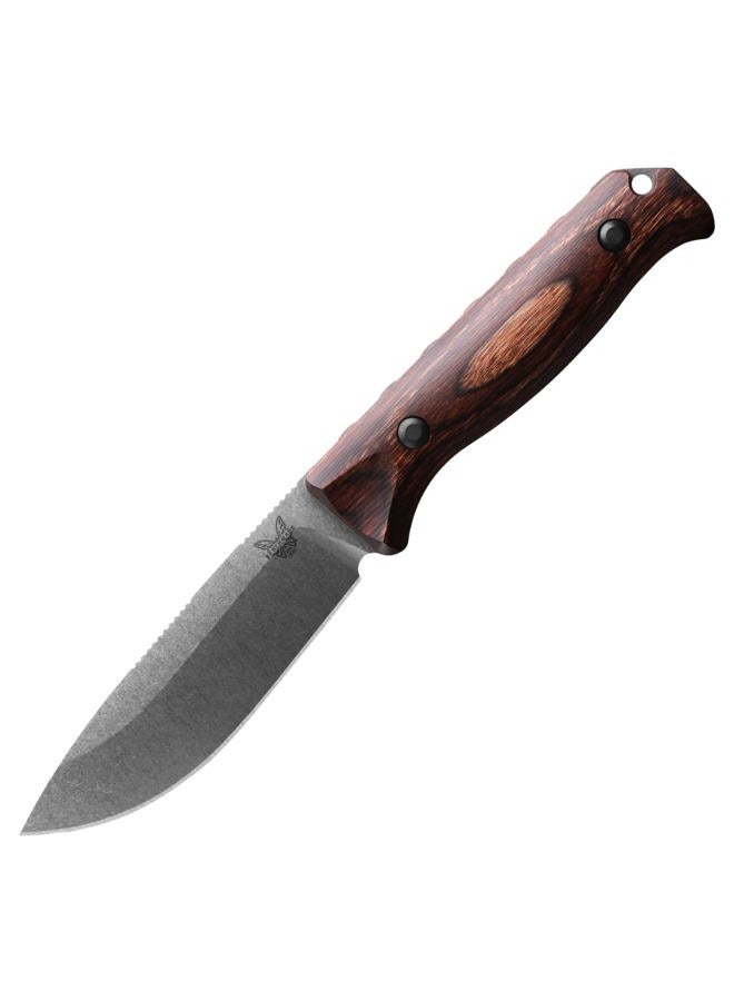Benchmade Saddle Mountain 15002 Hunting Knife with Wood Handle (15002) - Image 1