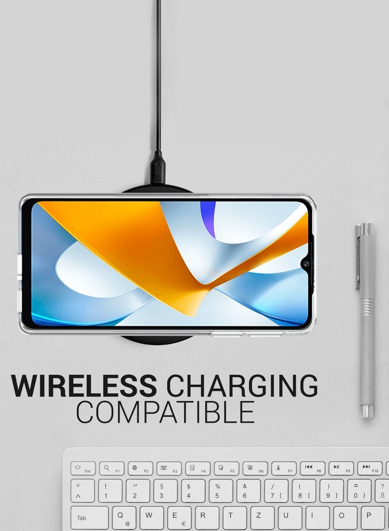 Techie Xiaomi Poco C40 TPU Soft Corner Ultra Slim Clear Case Shockproof Anti Fingerprint Transparent Protective Back Cover - Image 3