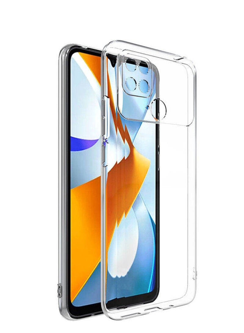 Techie Xiaomi Poco C40 TPU Soft Corner Ultra Slim Clear Case Shockproof Anti Fingerprint Transparent Protective Back Cover - Image 1