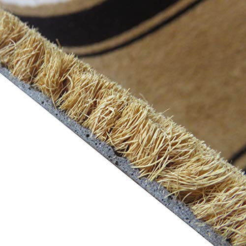 ATMAH Thick Black Border Coir Door Mat (40cm x 90 cm, Rectangular) - Image 5