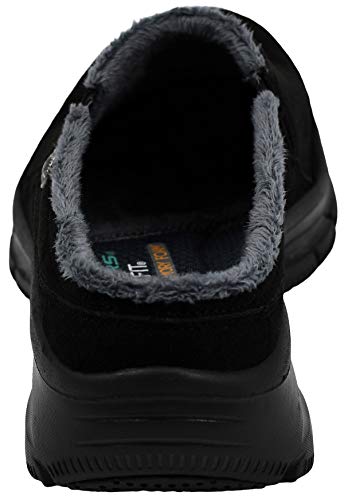 SKECHERS حذاء سكيشرز النسائي سهل الارتداء - لاتيه مولا، أسود/رمادي، 7.5 M US - Image 3