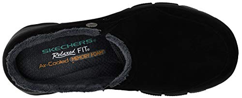 SKECHERS حذاء سكيشرز النسائي سهل الارتداء - لاتيه مولا، أسود/رمادي، 7.5 M US - Image 5