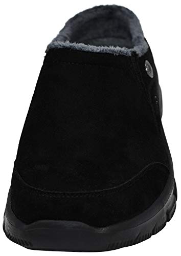 SKECHERS حذاء سكيشرز النسائي سهل الارتداء - لاتيه مولا، أسود/رمادي، 7.5 M US - Image 2