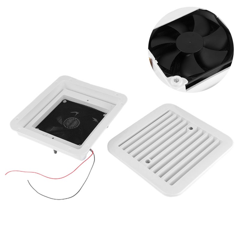 12V Side Air Vent Ventilation Exhaust Blade Fan Low Noise for Car RV Trailer SUV Caravan - Image 3