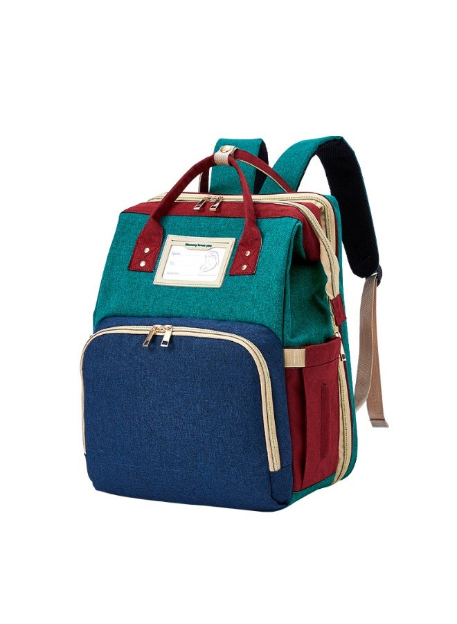 دوكو حقيبة ظهر للحفاضات للأطفال، محطة تغيير حفاضات متعددة الوظائف للبنين والبنات للاستخدام الخارجي والسفر، هدايا الاستحمام للرضع، سعة كبيرة، مصنوعة من أكسفورد 900 دينير، تحتوي على منفذ USB - Image 4