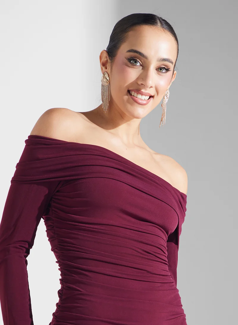 ايلا ليمتد اديشن Off-Shoulder Ruched Dress