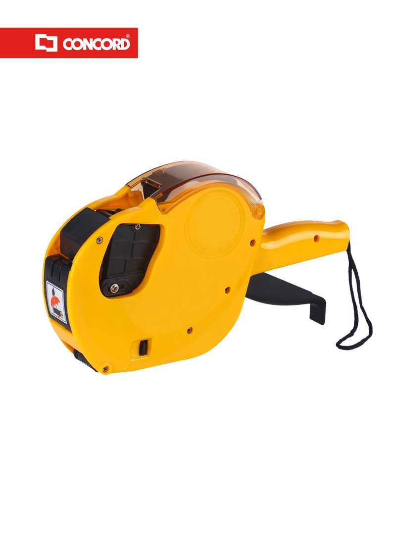 CONCORD 2-Line Price Labeller with Ink Roller and Labels, Manual Pricing Machine for Retail Stores - Image 1