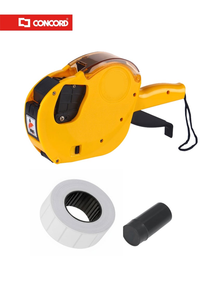 CONCORD 2-Line Price Labeller with Ink Roller and Labels, Manual Pricing Machine for Retail Stores - Image 2