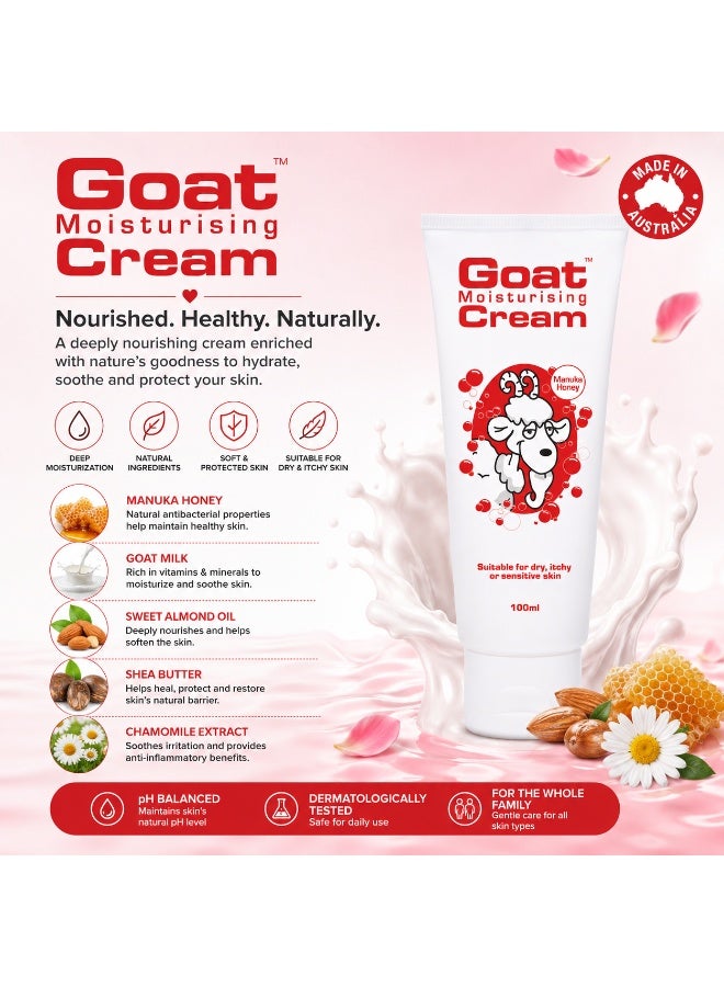 Goat Milk Cream with Manuka Honey 100ml - Image 1