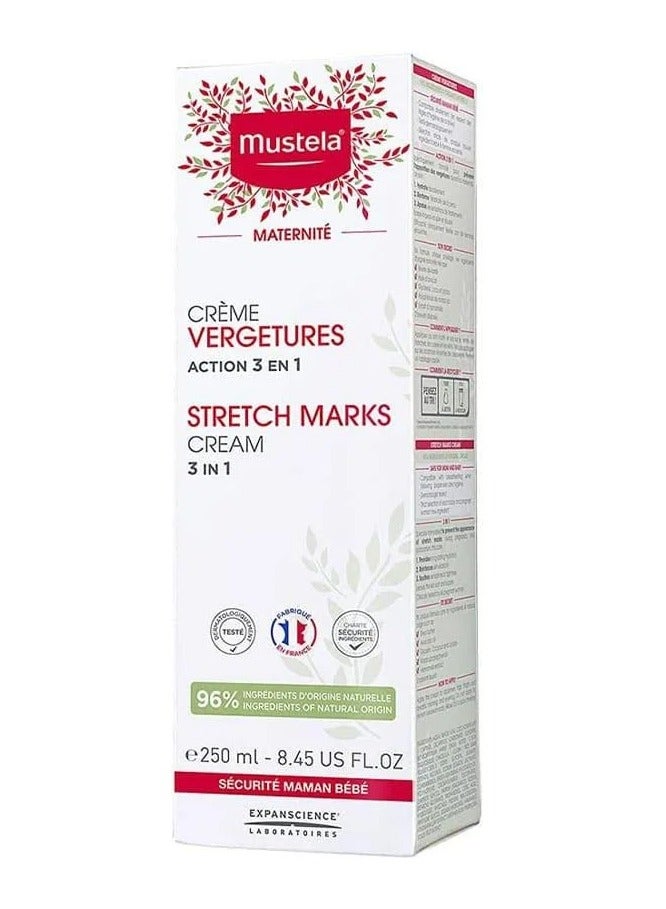 Mustela Maternite 3-In-1 Stretch Marks Cream 250ml - Image 1