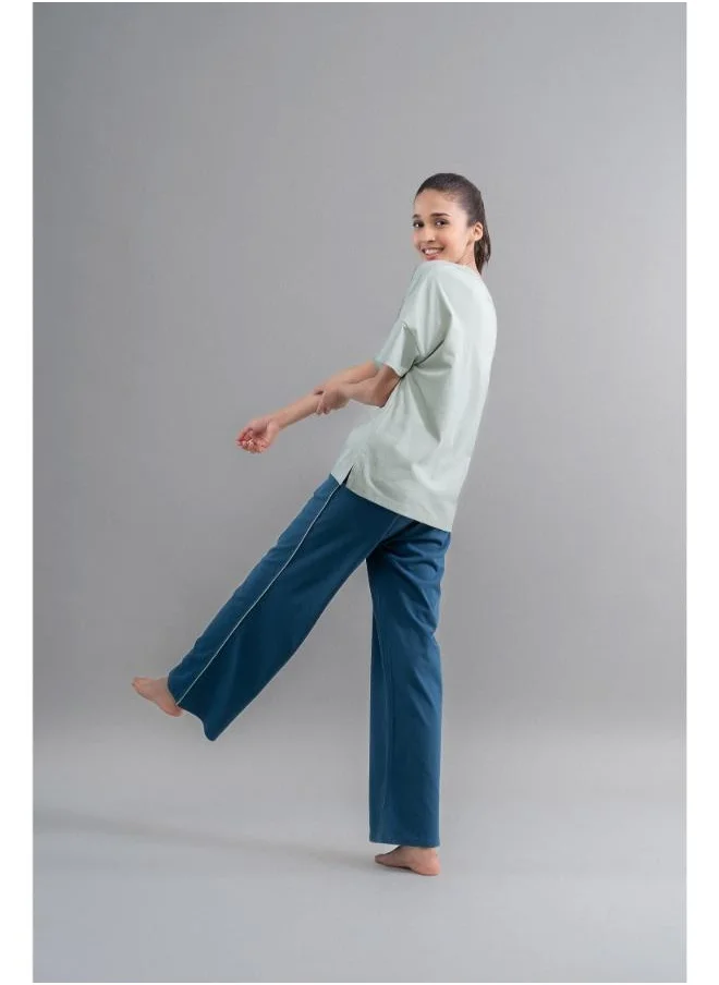 نسيسيرا Sage Teal Cotton Lounge Set