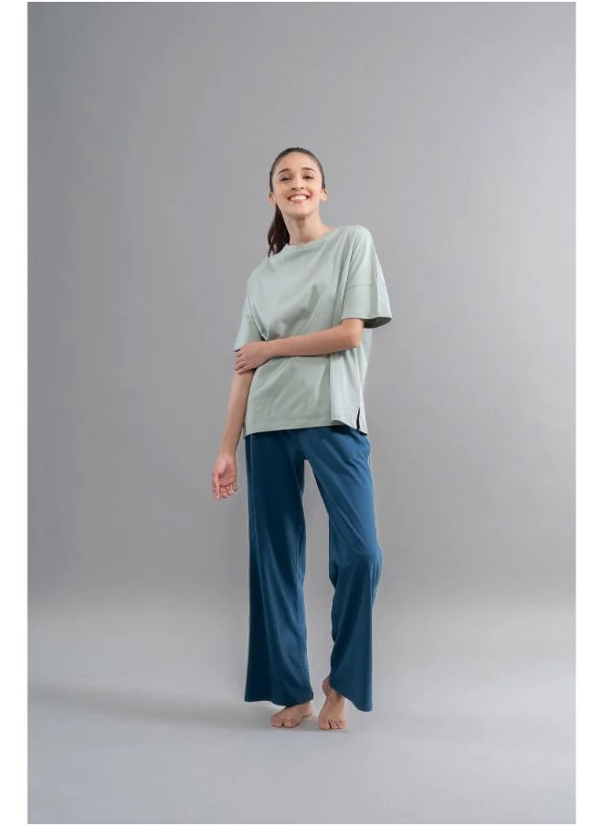نسيسيرا Sage Teal Cotton Lounge Set