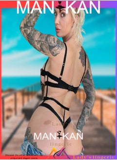 MANIKAN MANIKAN- women's bodysuit lingerie new with belts connected together  - Image 4