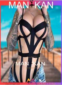 MANIKAN MANIKAN- women's bodysuit lingerie new with belts connected together  - Image 3