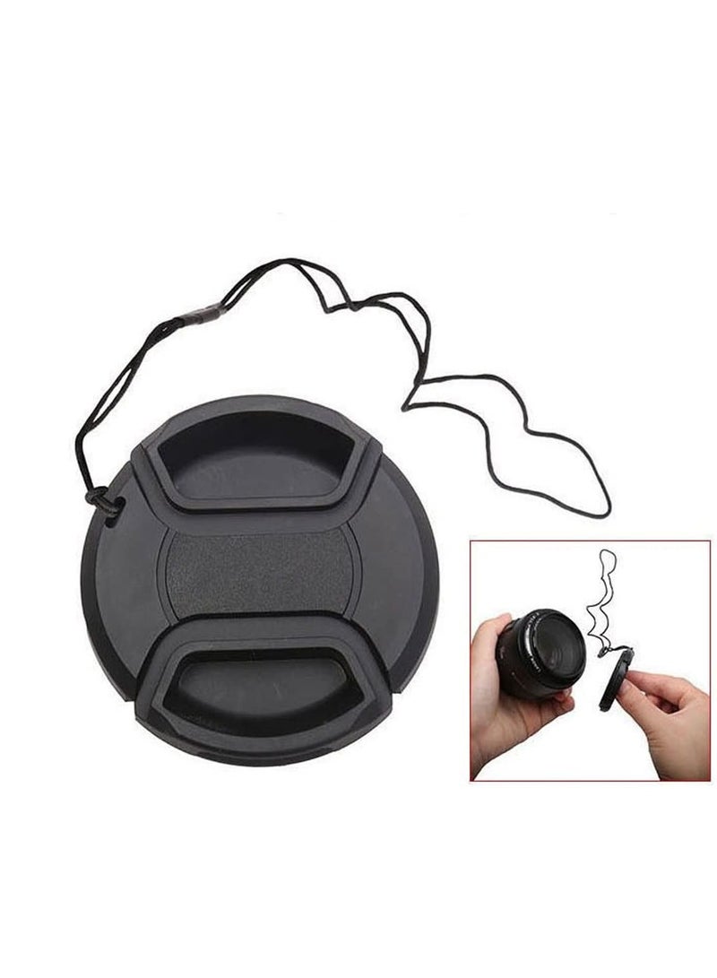 COOPIC 49mm Lens Cap Front Cover Protector Snap On Center Pinch for Camera Canon Nikon Sony DSLR - Image 1