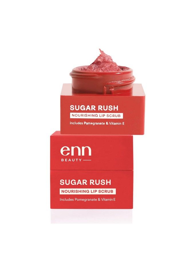ENN Sugar Rush Nourishing Lip Scrub ; Removes Dead Skin Cells ; Beeswax ; Lightens Dark Lips ; Exfoliator ; Raw Sugar ; Natural ; For Men & Women ; 6Gm - Image 2