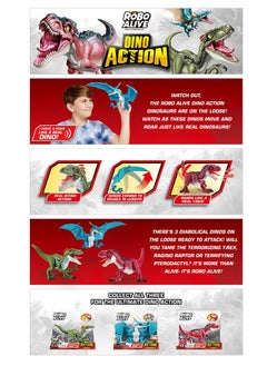 ROBO ALIVE ZURU ROBO ALIVE Dino Action S1 Raptor for Ages 3+  - Image 3