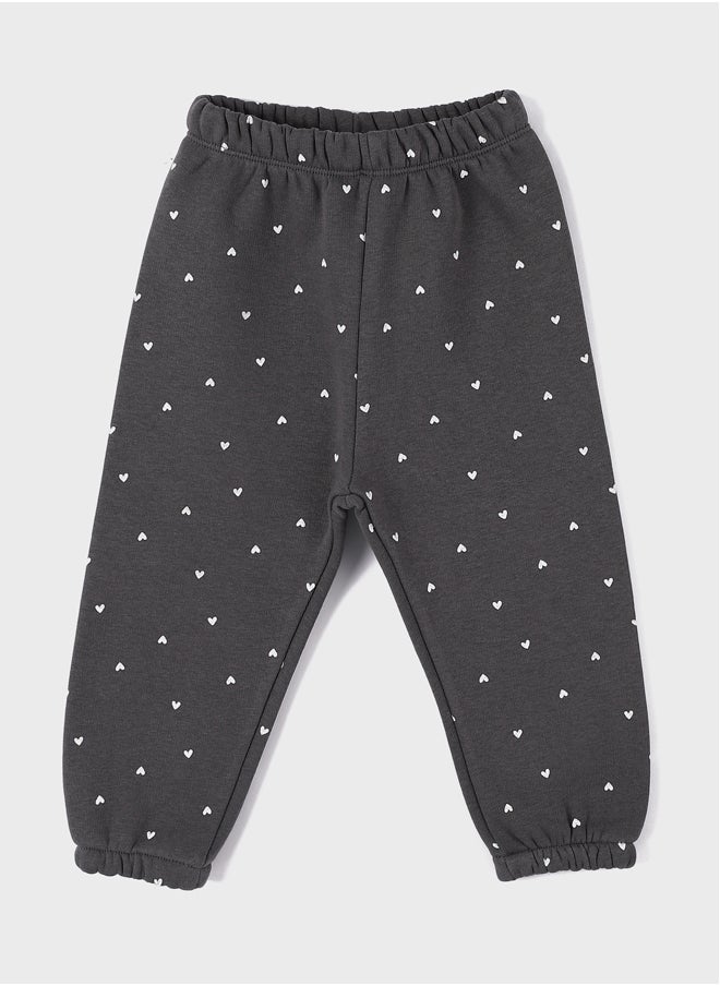 LC WAIKIKI Elastic Waist Printed Baby Girl Sweatpants  - Image 1