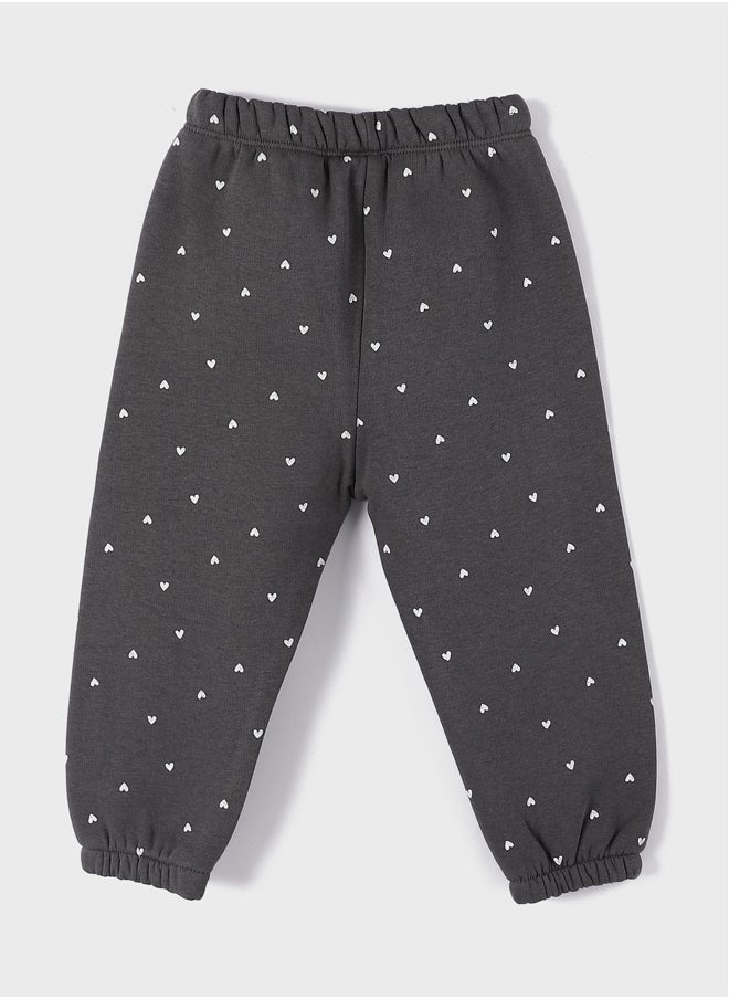 LC WAIKIKI Elastic Waist Printed Baby Girl Sweatpants  - Image 2