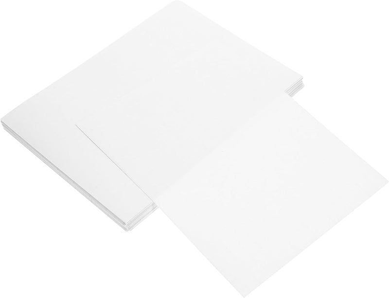 Gadpiparty 50pcs Self Adhesive Laminating Sheets No Heat Required Transparent Photo Film for Easy Photo for Use - Image 1