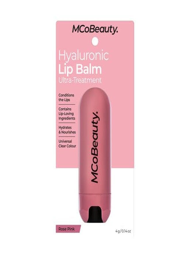 MCoBeauty Hydrating Hyaluronic Lip Balm - Rose Pink - Image 5