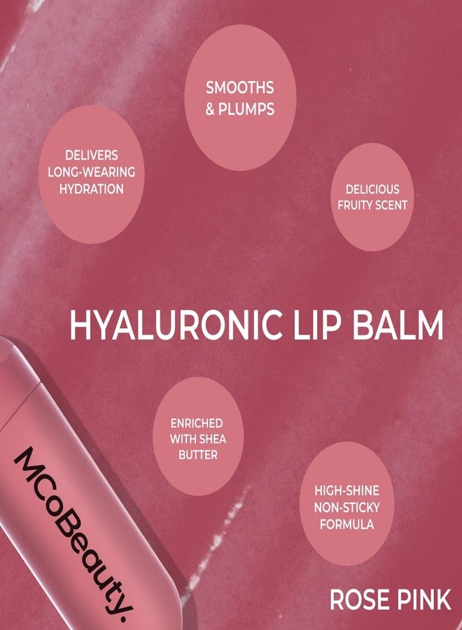 MCoBeauty Hydrating Hyaluronic Lip Balm - Rose Pink - Image 2