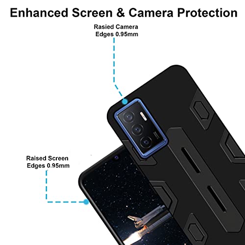 VIDO Shockproof Armor Back Case Cover for Vivo V23e 5G / Vivo V23e / Vivo Y75 (4G) - Image 2