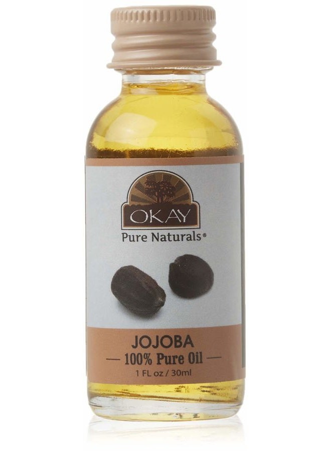 OKAY Pure Naturals 100% Pure Jojoba Oil, 1 Ounce, 0.03 kg - Image 1