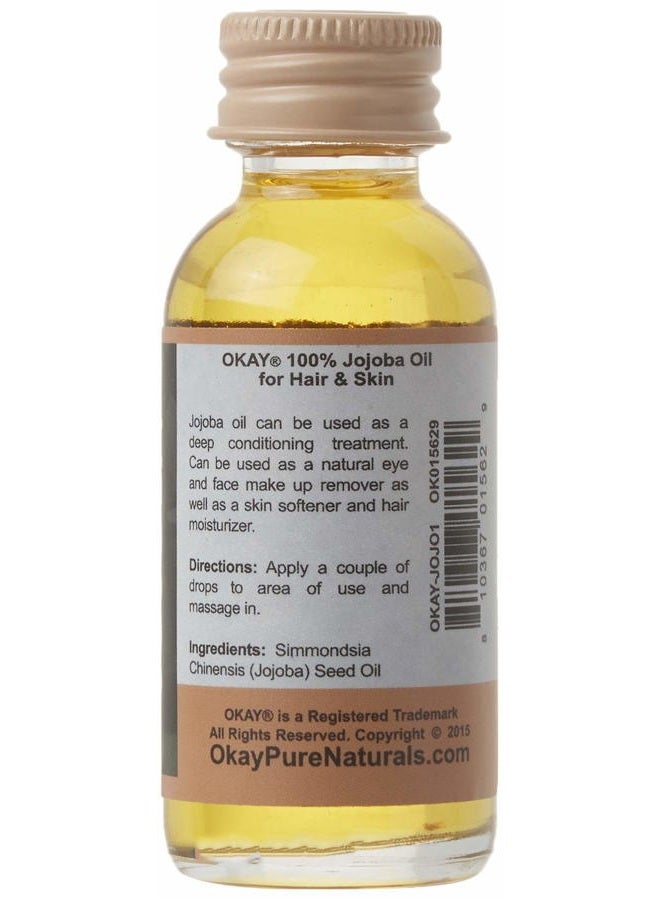 OKAY Pure Naturals 100% Pure Jojoba Oil, 1 Ounce, 0.03 kg - Image 2