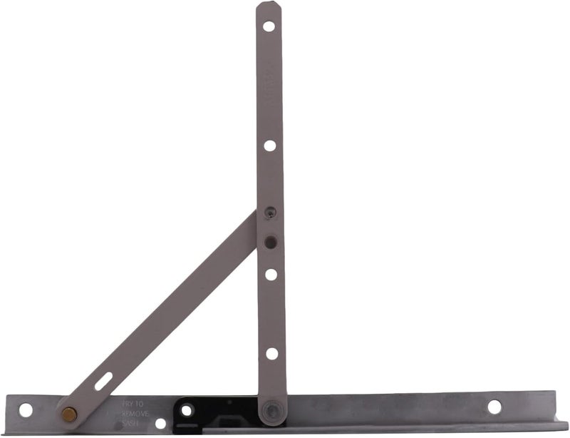 Brixwell Truth 14 Concealed Casement Hinge Lower Left Or Upper Right Type - E-Gard Finish, Arm and Rivet Material Steel,10" Track Length, 4-29/32" Arm Size, 7-11/16" Vertical Height, Window Hardware - Image 1