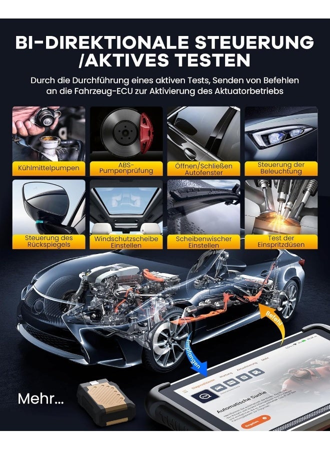 فكر في السيارة أداة تشخيص OBD2 ThinkScan TK689BT مع 34 وظيفة إعادة ضبط + تشخيص شامل للنظام - Image 5