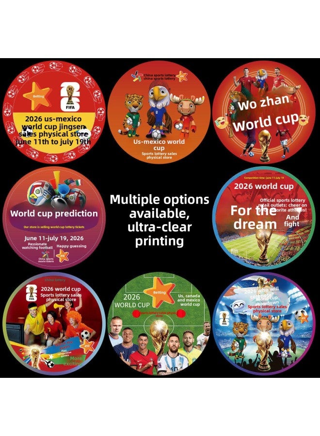 مجموعة ديكورات مستوحاة من كأس العالم 2026 - المواصفات: 50x50، تصنيف الألوان: 4_qt22810-ملصقات أرضية لكأس العالم-1 ملصقات أرضية سميكة مطورة [مضادة للانزلاق ومقاومة للتآكل، قابلة للإزالة دون ترك أي بقايا لاصقة] - Image 3
