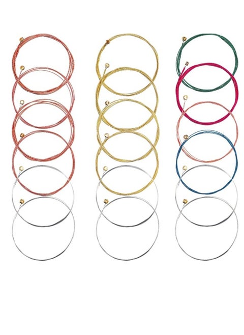Guitar Strings Replace Steel Strings Used to Maintain The Strings Improve The Sound Quality of The Guitar Suitable for Beginners to Replace Steel Strings 3 Groups of 18