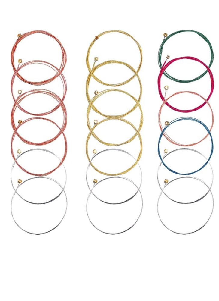 null - Guitar Strings Replace Steel Strings Used to Maintain The Strings Improve The Sound Quality of The Guitar Suitable for Beginners to Replace Steel Strings 3 Groups of 18 - Image 1