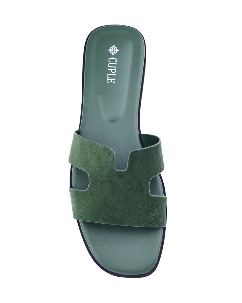 Cuple  Womens suede flat sandals for Women | Best Price UAE
