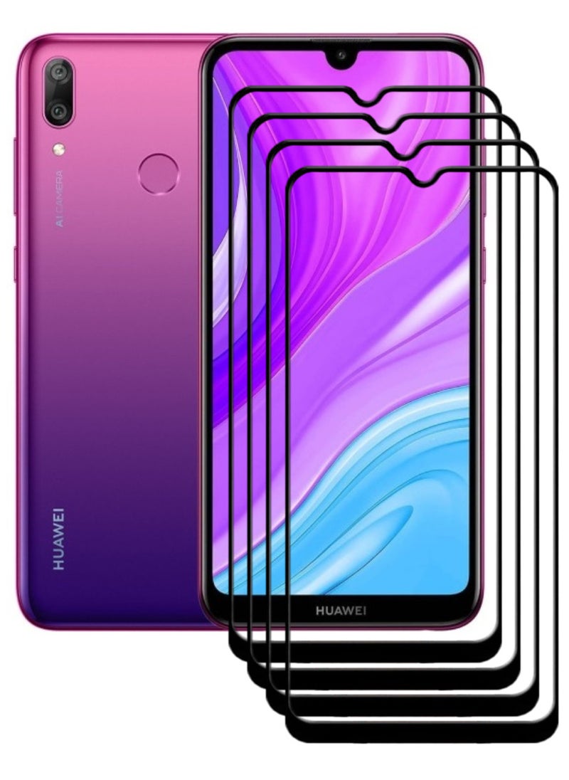 ACLIX 4 Pieces Antistatic ESD Dustproof Premium Quality High Definition Tempered Glass Screen Protector Designed For Huawei Y7 (2019) - Image 1