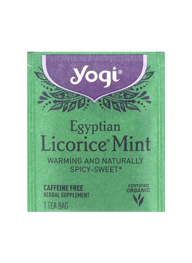 Yogi Tea Yogi Tea, Egyptian Licorice Mint, Caffeine Free, 16 Tea Bags, 1.12 oz (32 g)  - Image 3