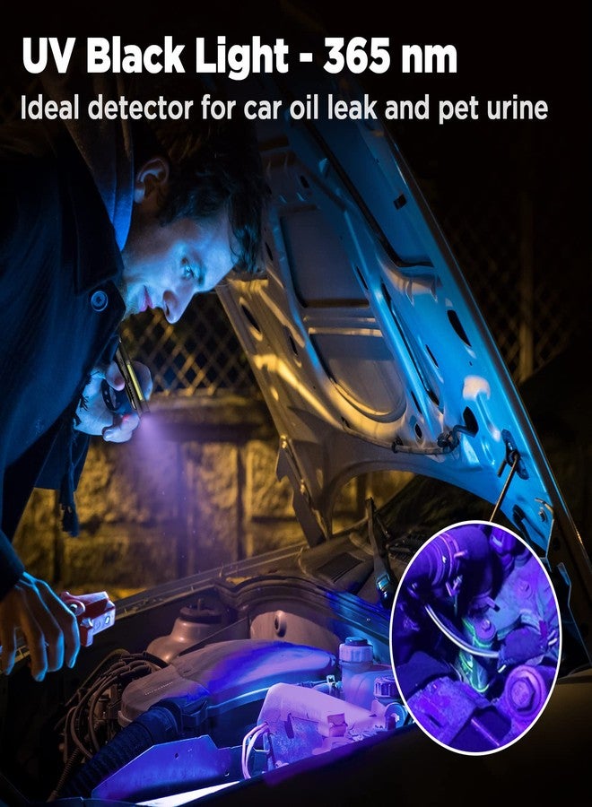 WORKPRO Flashlight Pen Light, Rechargeable Penlight with 365 nm UV Black Light, 450 Lumen LED Mini Pocket Flashlight, for Inspection, Work, Repair, Pet Secretion Detection - Image 2