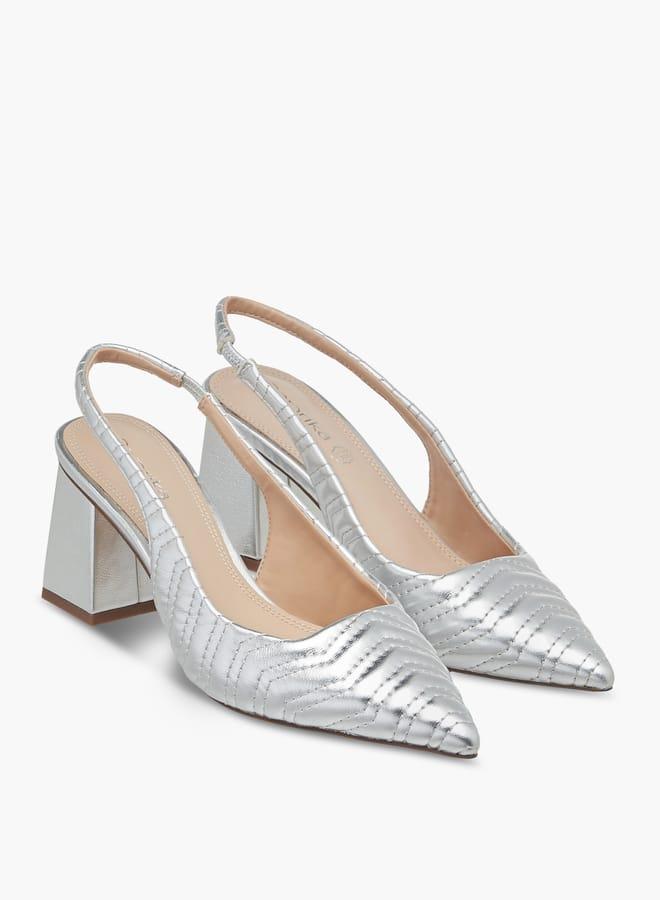 بابريكا صنادل نسائية مبطنة بكعب بلوك - Image 3