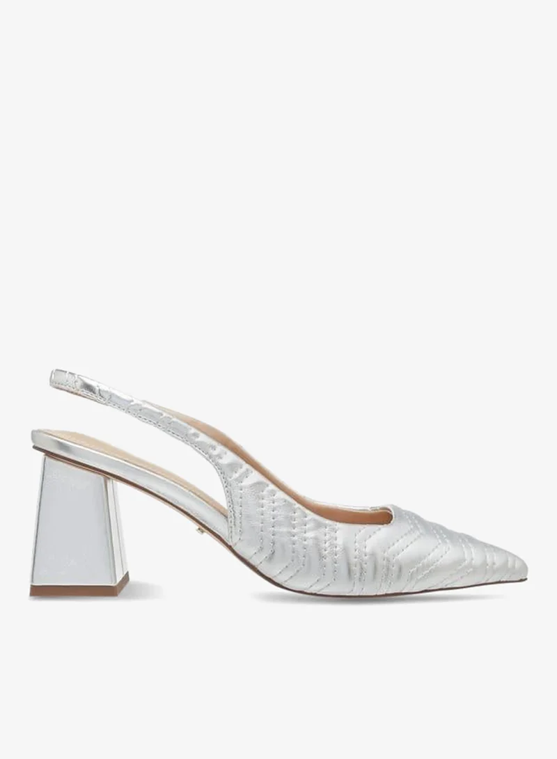 Paprika Women's Quilted Slingback Mules with Block Heel Ramadan Collection