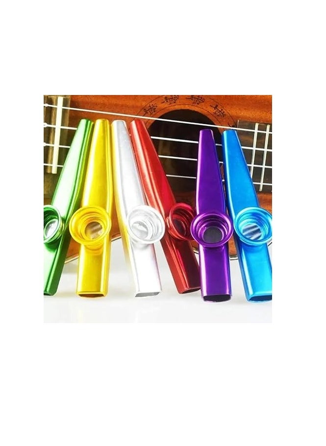 MySouq-Store Metal Kazoo Harmonica Mouth Flute Kids Party Gift Musical Instrument Professional Performce Diaphragm Guitar Ukulele Lovers  - Image 4