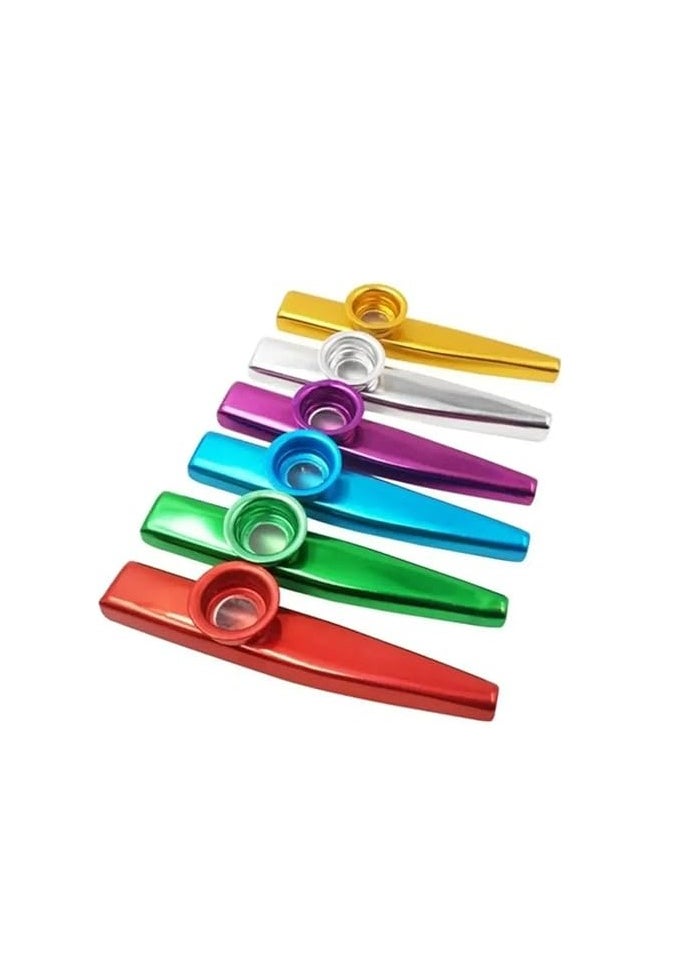 MySouq-Store Metal Kazoo Harmonica Mouth Flute Kids Party Gift Musical Instrument Professional Performce Diaphragm Guitar Ukulele Lovers  - Image 3