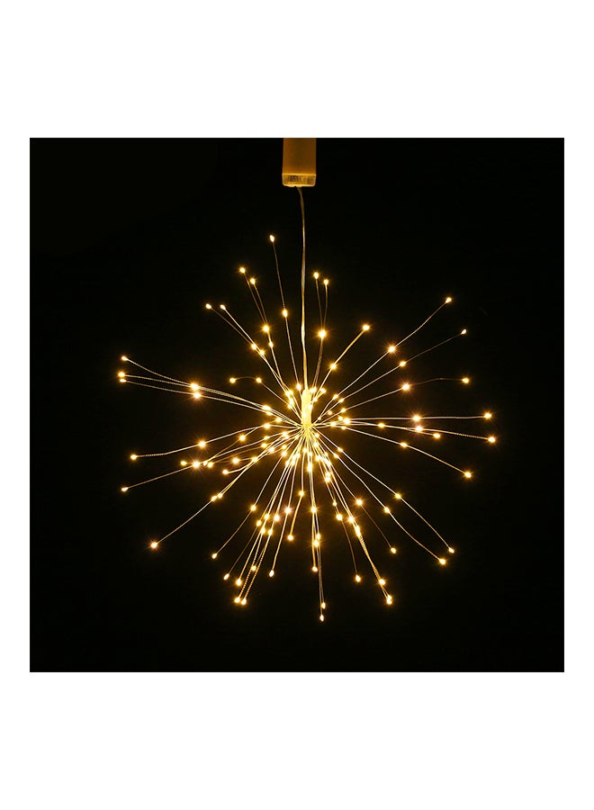 إسكدنيا قطعتان من مصباح LED على شكل ألعاب نارية من 150 شريطاً مع جهاز تحكم عن بعد أبيض 30x5x6سم - Image 2