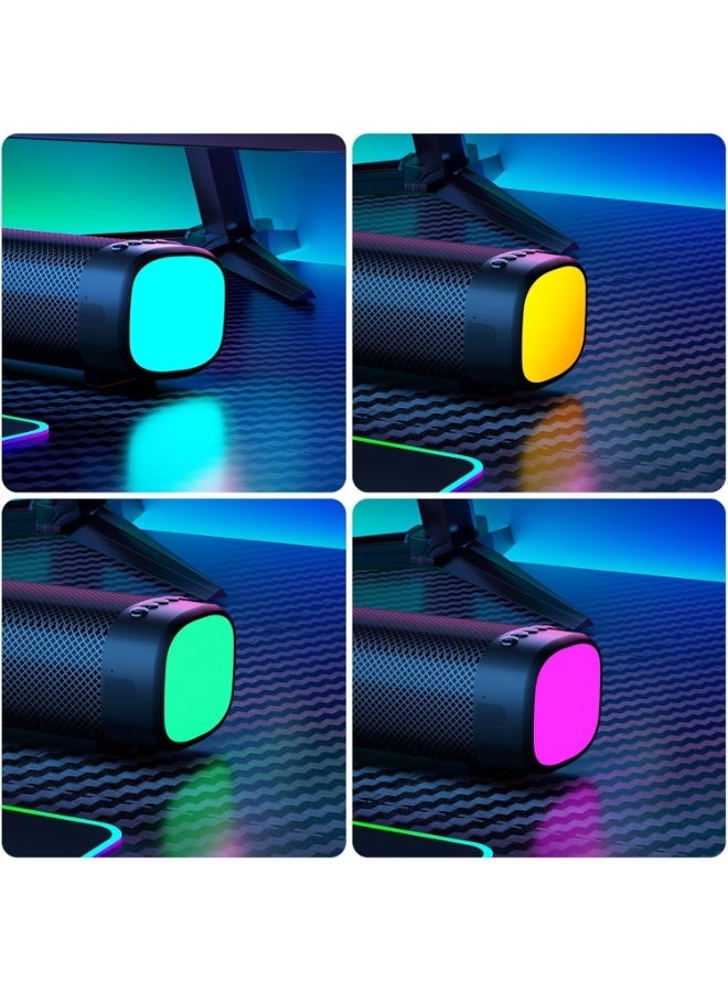 FlashHawk Sound Bar for Smart TV, 100W Sound Bar with 3 Dynamic RGB Lights,Bluetooth 5.3, ARC/Opt/AUX Connect, Dynamic Volume 3 Equalizer Modes,2 in 1 Detachable Soundbar for TV/PC/Gaming/Projectors - Image 5