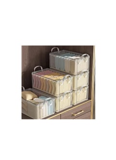 Generic 6PCS Clothes Storage Box, Stackable Wardrobe Clothes Organizer, Foldable Closet Storage Basket, Drawer Storage Organizer  - Image 3