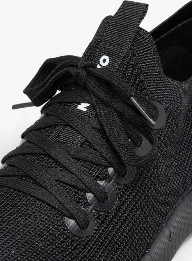Oaklan by Shoexpress Textured Sports Shoes with Lace-Up Closure