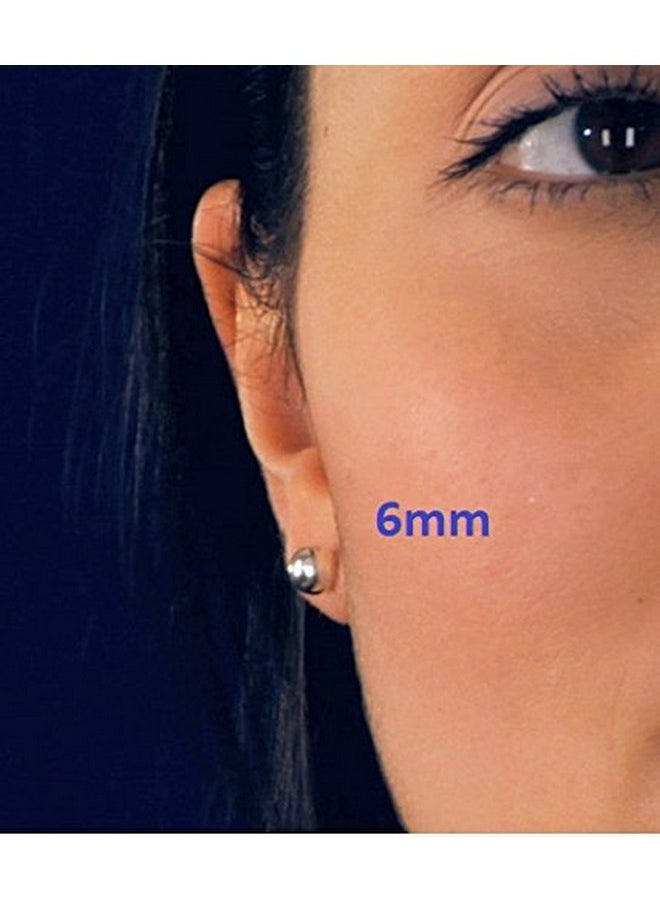 Niche-Finds - 5 Pairs Of Surgical Stainless Ball Stud Earrings 3,4,5,6, & 7Mm - Image 1