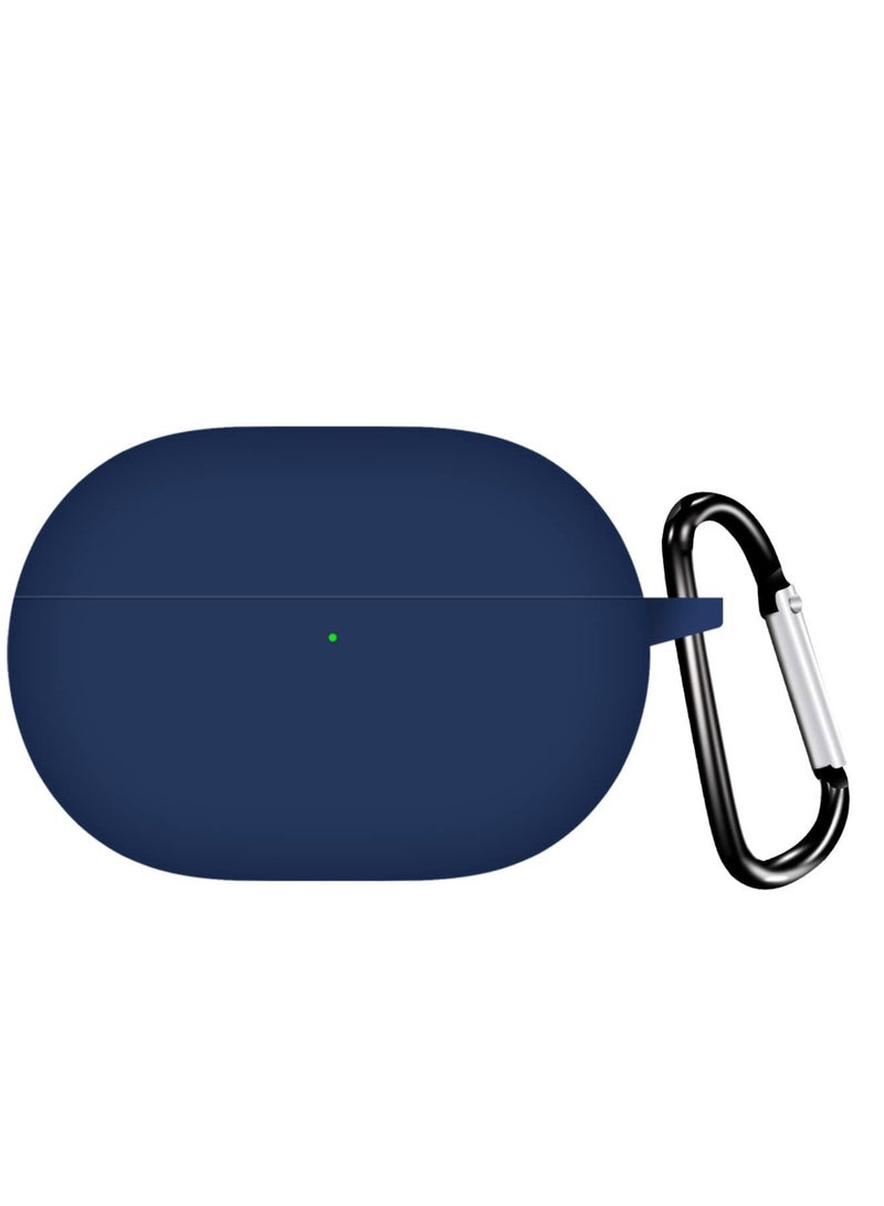 Silicone Case Compatible with Oraimo FreePods Lite OTW 330 Earbuds, Soft Protective Silicone Case Cover with Carabiner, Shockproof Anti-Scratch Sleeve for Oraimo FreePods Lite Wireless Earphones – Black