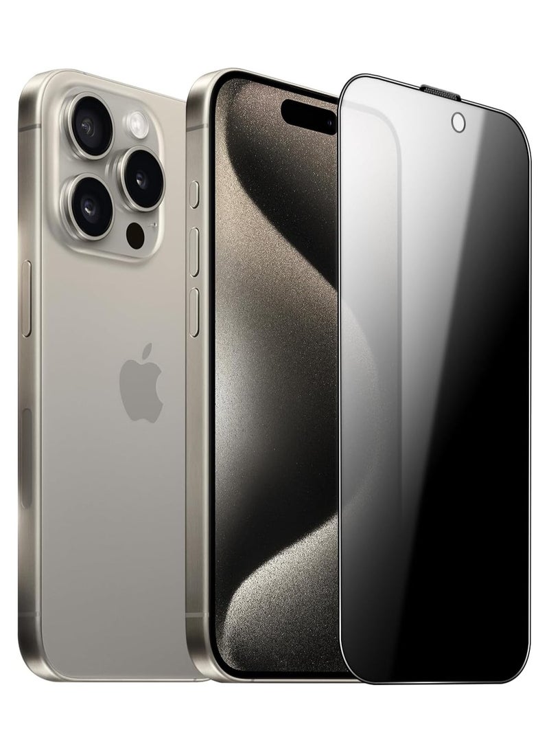 TWEGGON iPhone 16 Pro Max Privacy Screen Protector, Premium Tempered Glass Privacy Screen Protector for Apple iPhone 16 Pro Max  6.9"  - Image 1