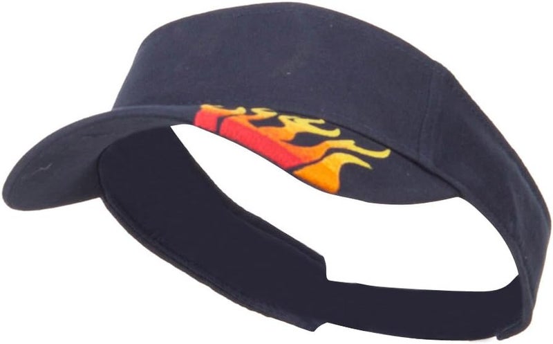 CAMEO Embroidered Flame Cotton Visor - Image 1